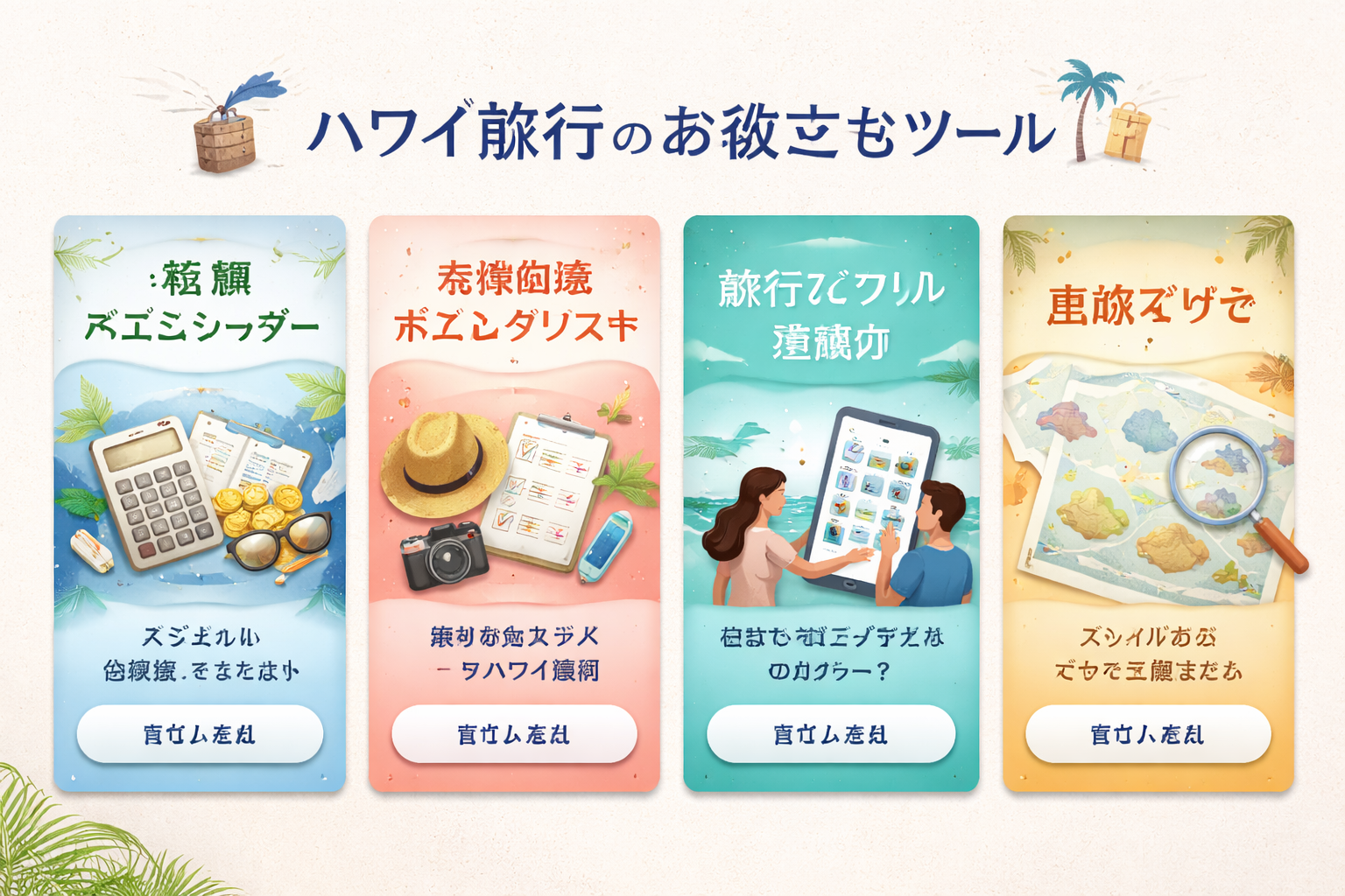 ハワイ旅行の便利ツール